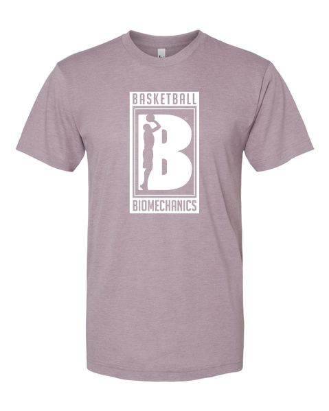 Triblend Track Tee — Tri-Storm, White Logo